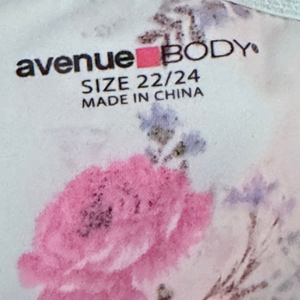 Avenue Body Chemise Women 22/24 Green Floral Lace Sleepwear Plus Size Romantic - Picture 6 of 11